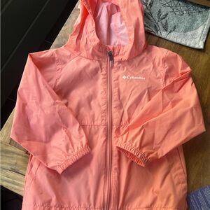 Columbia Salmon-colored Hooded windbreaker